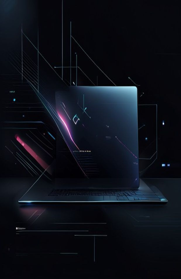 Black Windows AI Wallpaper