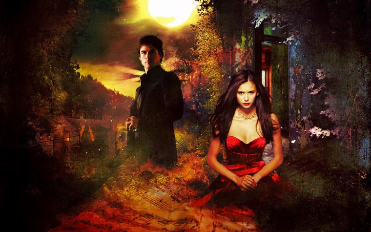 🔥 [80+] Vampire Diaries Wallpapers Damon And Elena WallpaperSafari