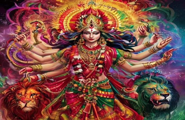 Durga AI Wallpaper