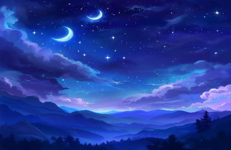 HD AI Wallpaper Night Sky