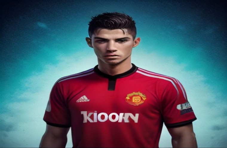 Cristiano Ronaldo Manchester United AI Wallpaper
