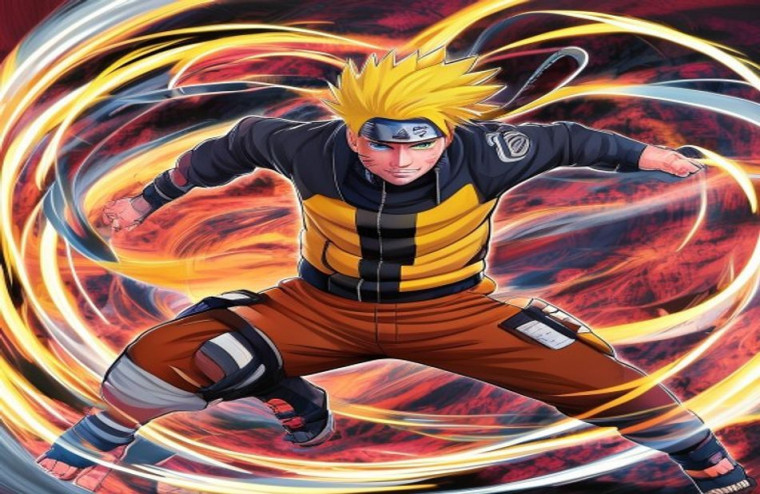 Yellow Flash Minato AI Wallpaper