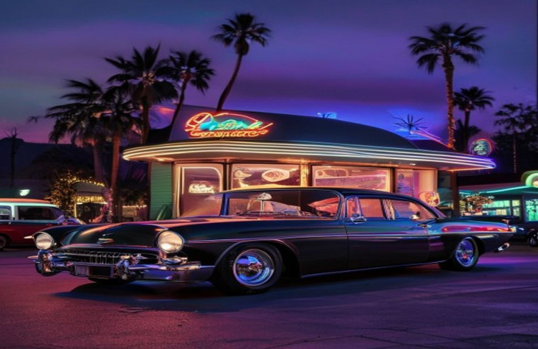 Classic Car AI Background