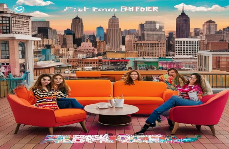 Friends Tv Show AI Wallpaper