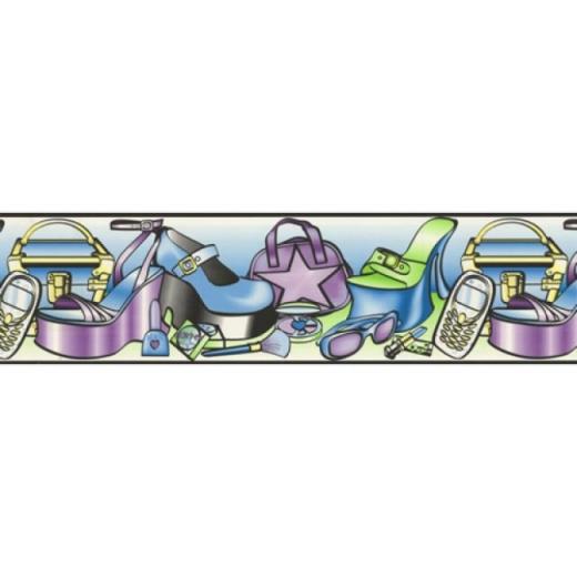 Free download in Blue Purple and Lime Wallpaper Border All 4 Walls