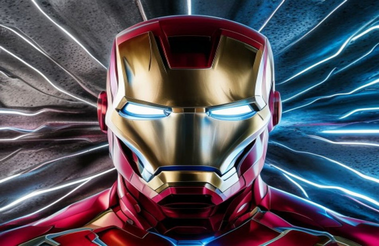 Iron Man Face AI Wallpaper