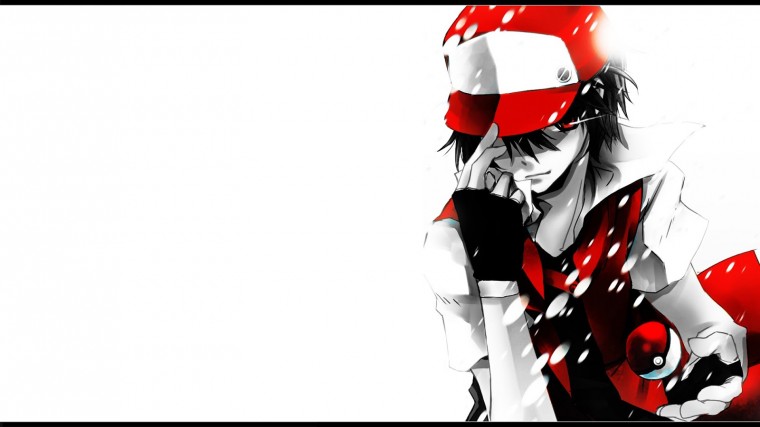 Free Download Pokemon Trainer Red Pokeball Anime Red Cap Hd Wallpaper Desktop X For