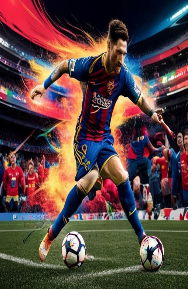 Football AI Wallpaper Lionel Messi