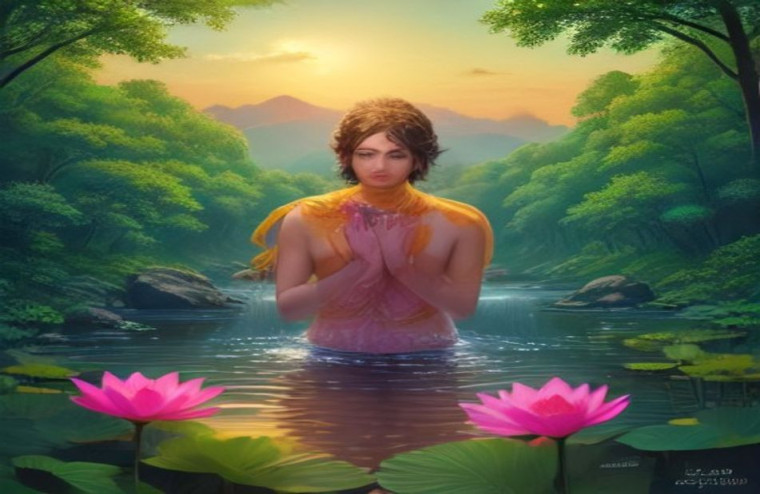 Shri Krishna AI Wallpaper