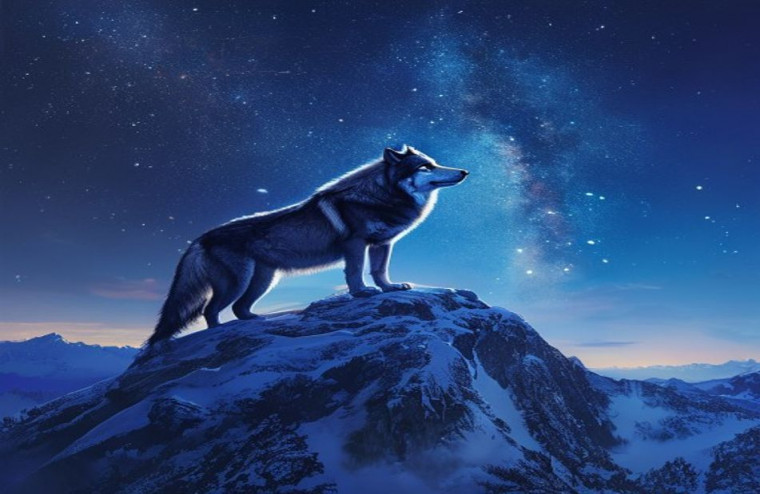 Cool Pictures Of Wolves AI Wallpaper
