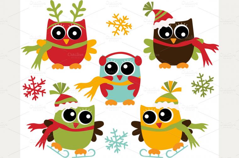 [40+] Owl Christmas Wallpaper on WallpaperSafari