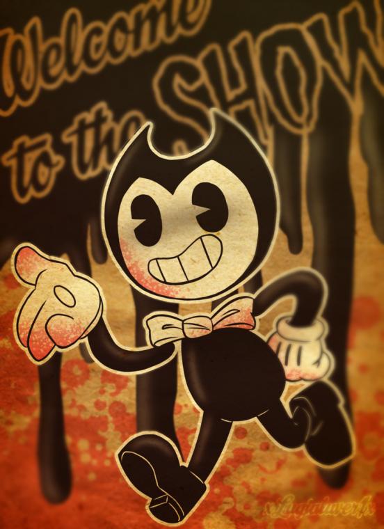 Фон игры bendy and the ink machine