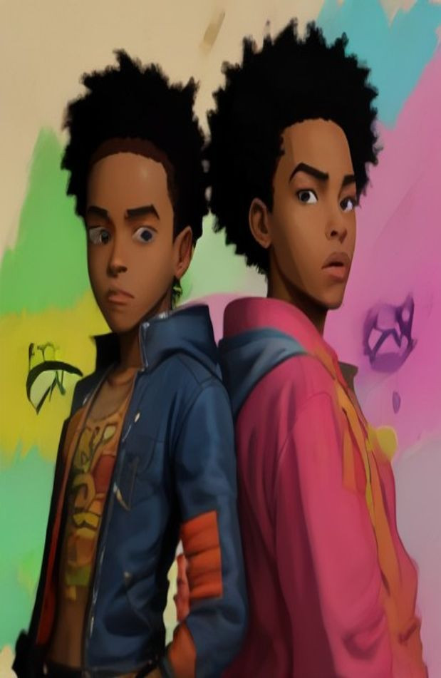 Boondocks AI Wallpaper Huey And Riley