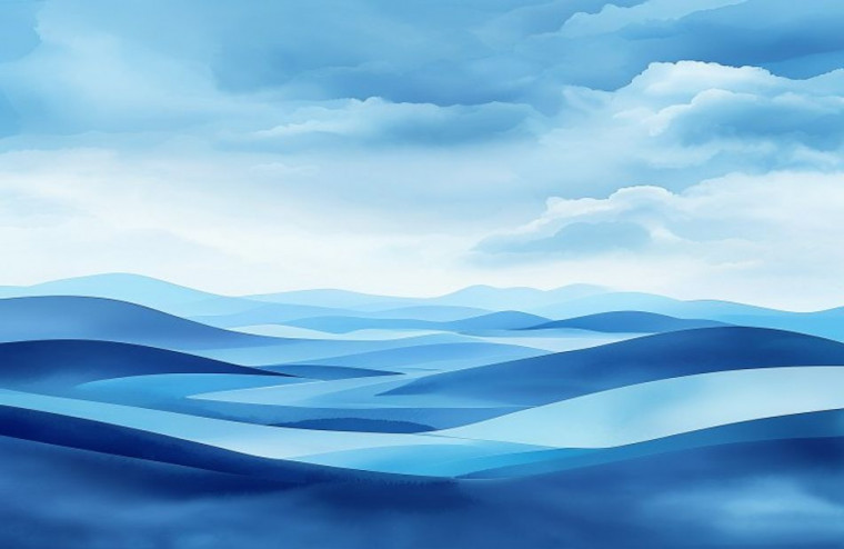 Blue HD AI Wallpaper 1080p
