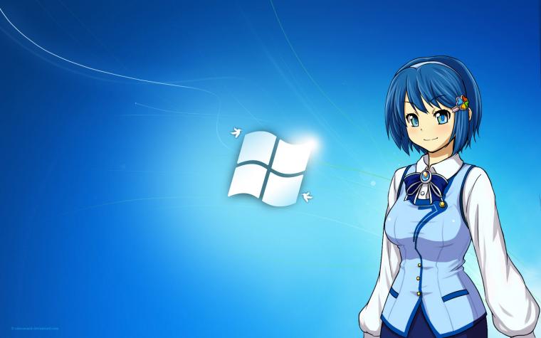 Free download Anime Girls Windows 8 and 81 Theme All for Windows 10