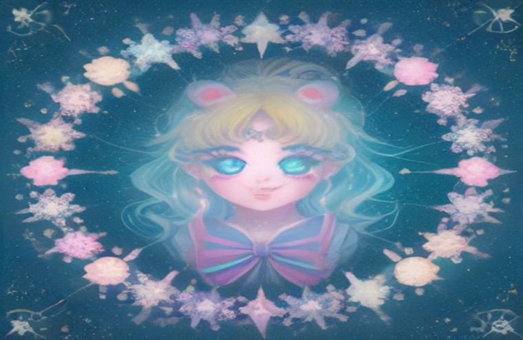 Kawaii Sailor Moon AI Wallpaper