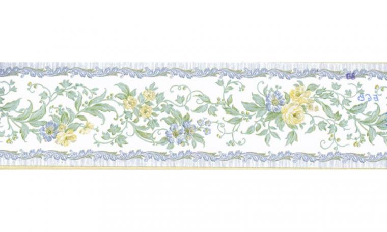 Free download Home White Blue Yellow Running Rose Wallpaper Border