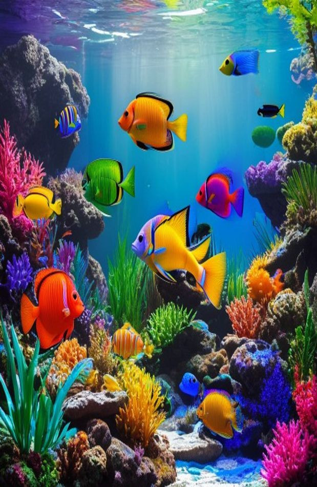 Live Aquarium AI Wallpaper