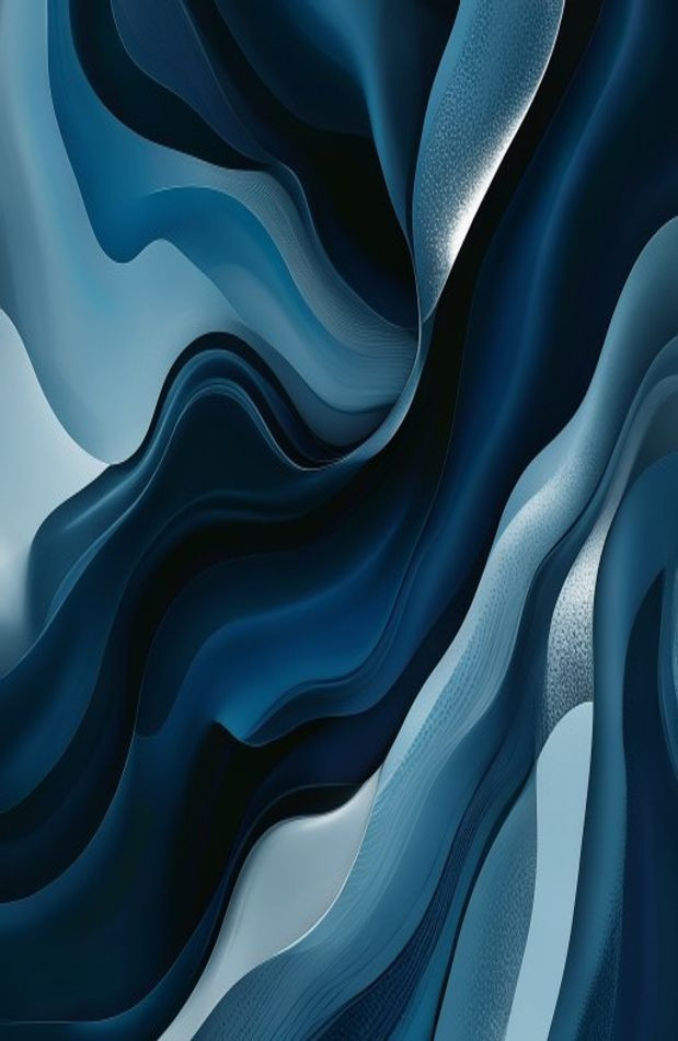 Dark Blue Abstract AI Wallpaper