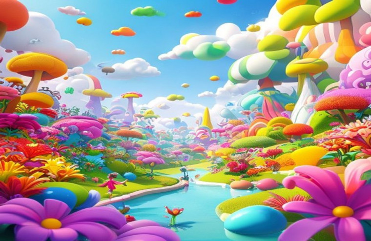 3d Cartoon AI Wallpaper