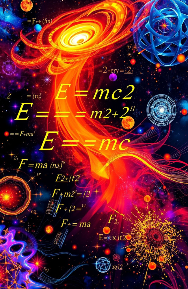 Physics Equations AI Wallpaper