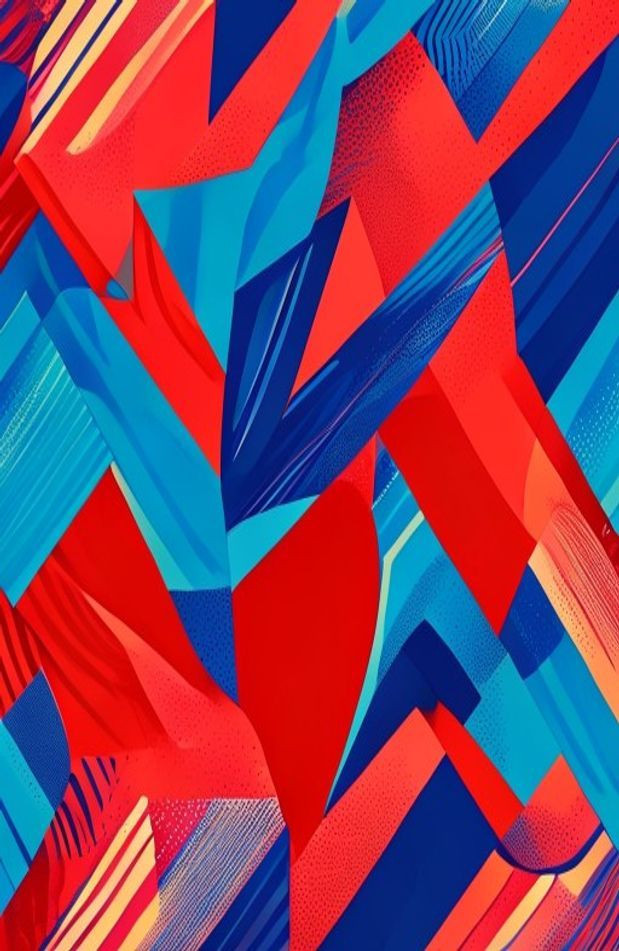 Red And Blue AI Wallpaper
