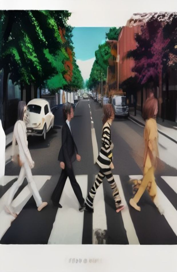 Abbey Road AI Wallpaper