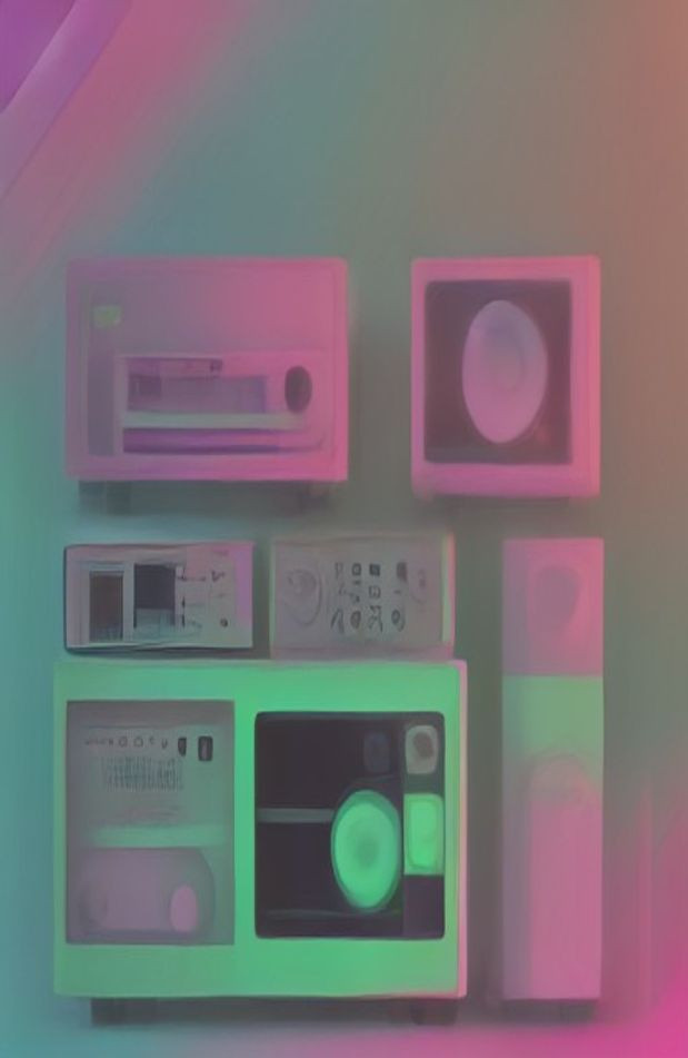 80s Aesthetic AI Wallpaper