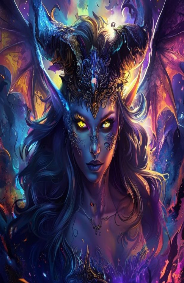 Female Demon AI Wallpaper