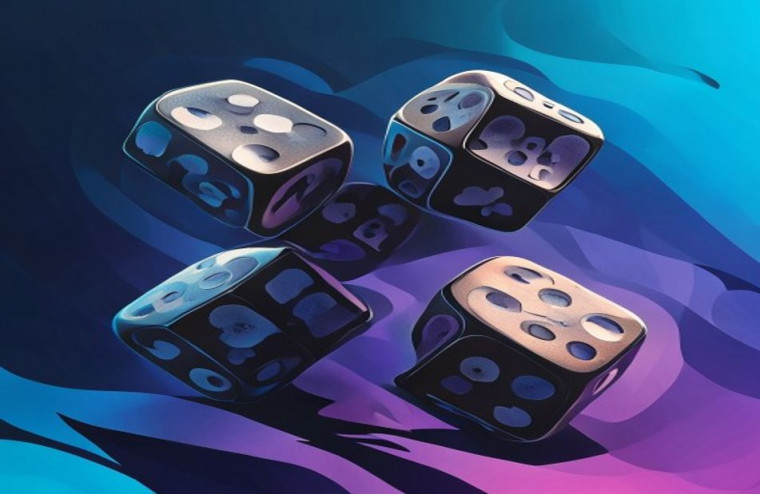 Black Dice AI Wallpaper