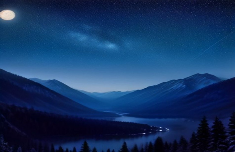 HD AI Wallpaper Night Sky
