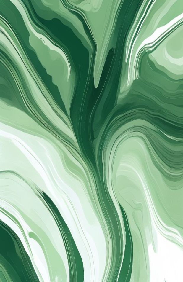 Abstract Green AI Wallpaper