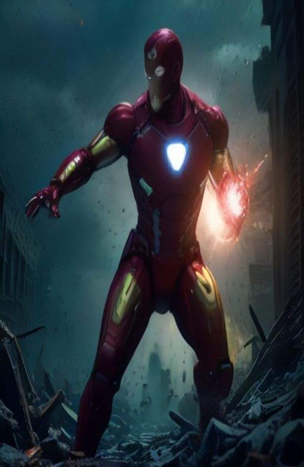 Iron Man Vs Captain America AI Wallpaper