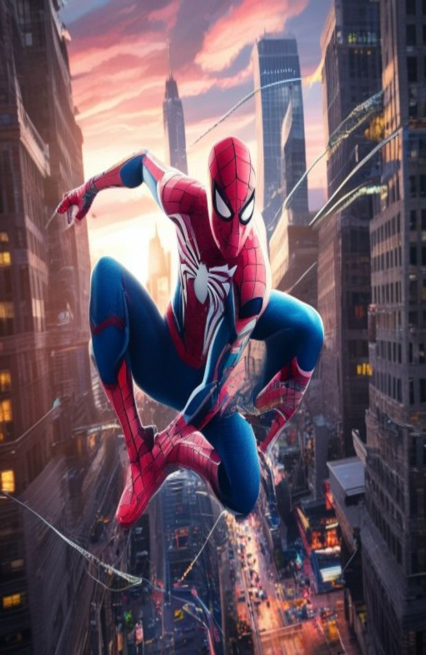 Awesome Spider Man AI Wallpaper