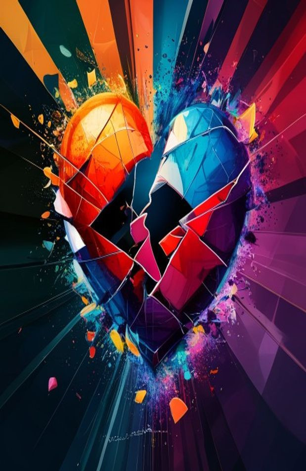 Broken Heart AI Wallpaper HD