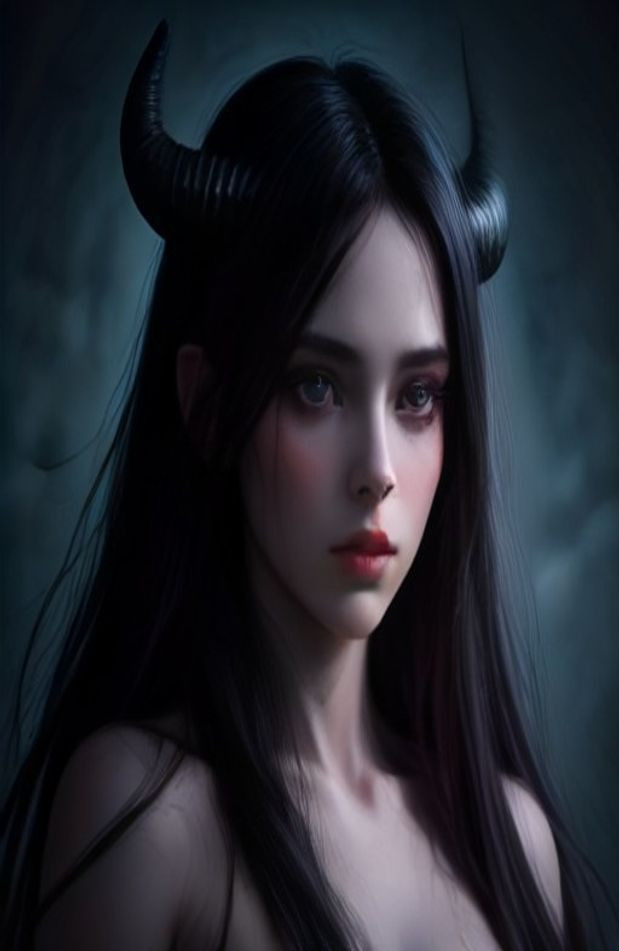 Female Demon AI Wallpaper