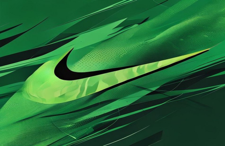 Green Nike AI Wallpaper