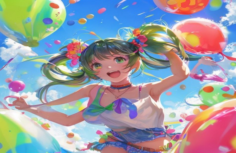 Yotsuba Nakano AI Wallpaper