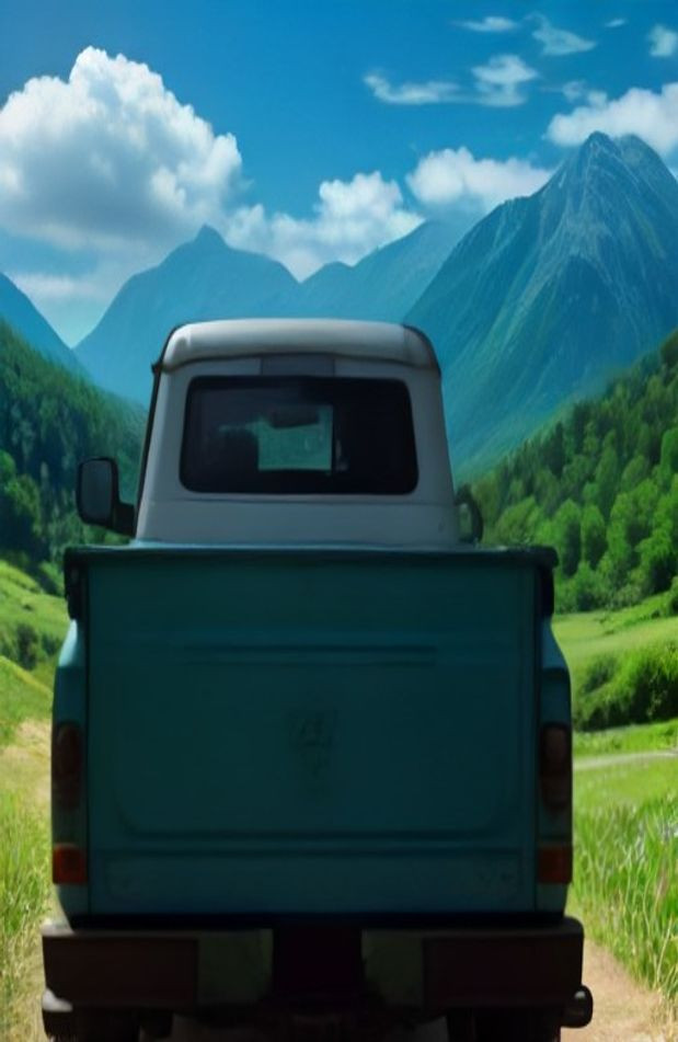 Girls And Trucks AI Wallpaper