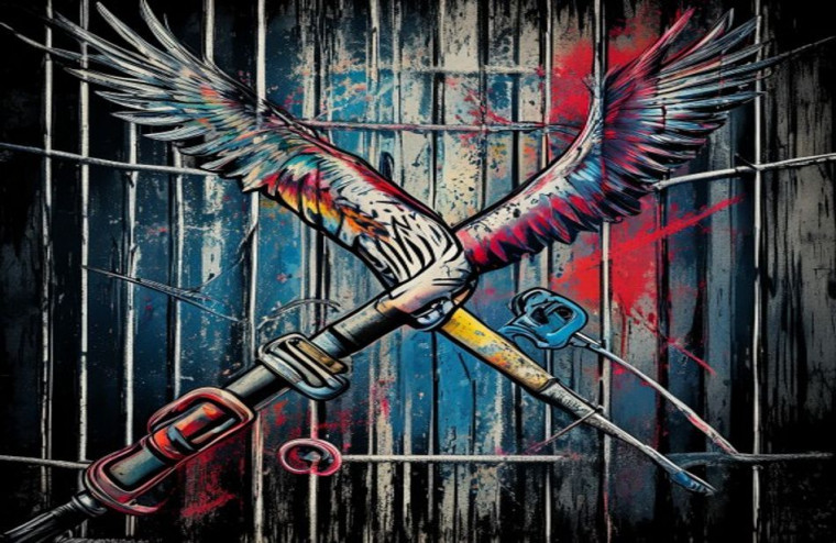 Prison Break Tattoo AI Wallpaper