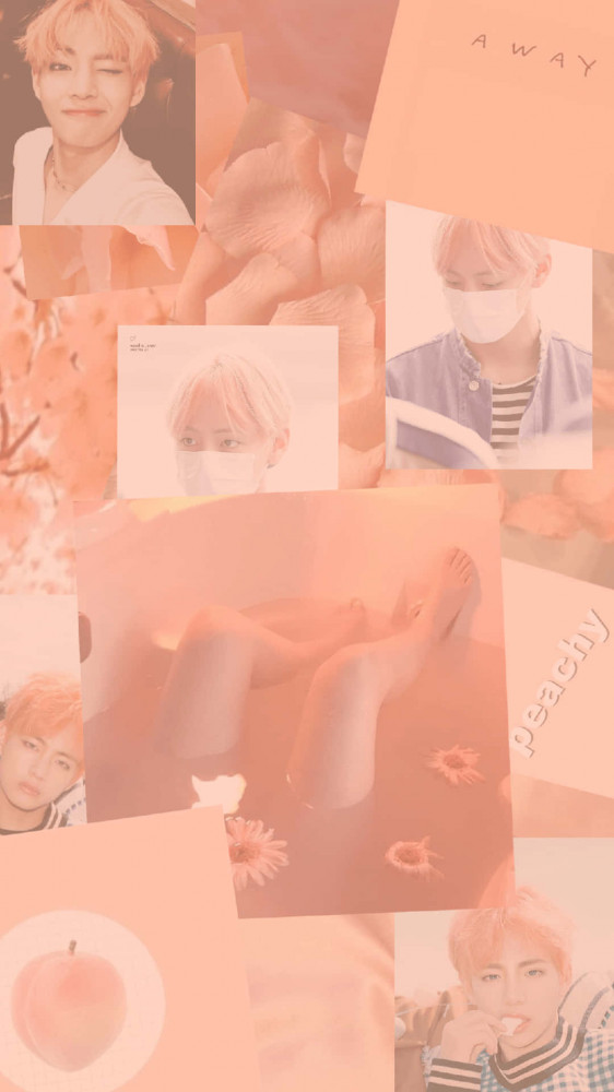 🔥 Free Download Soft Summer Hues In An Orange Peach Aesthetic Wallpaper ...