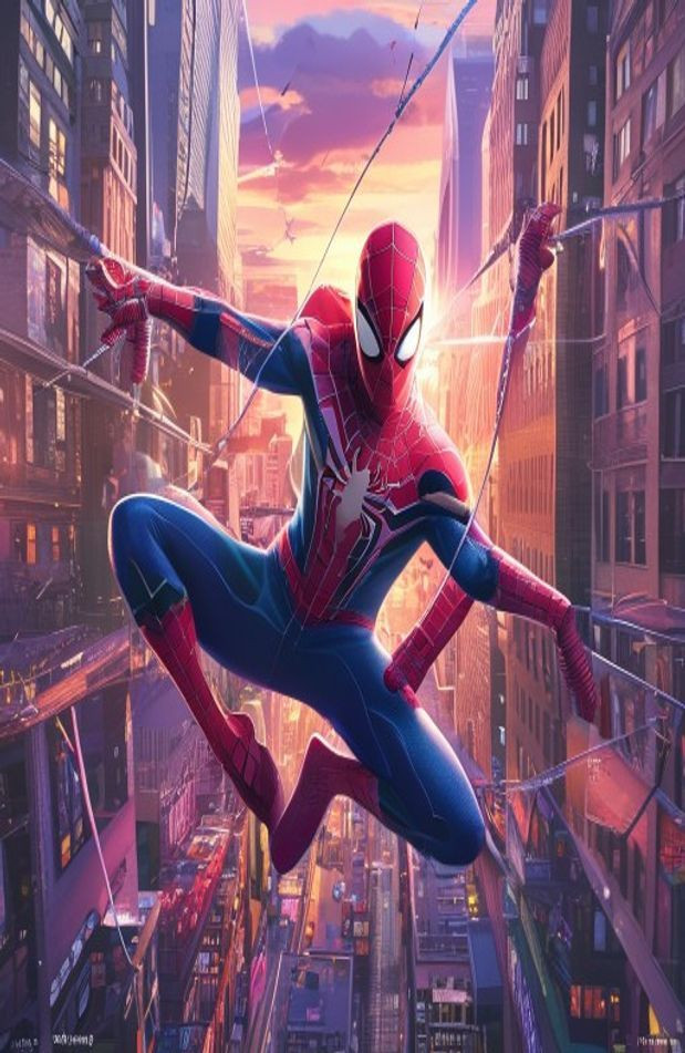 Spiderman 3d AI Wallpaper