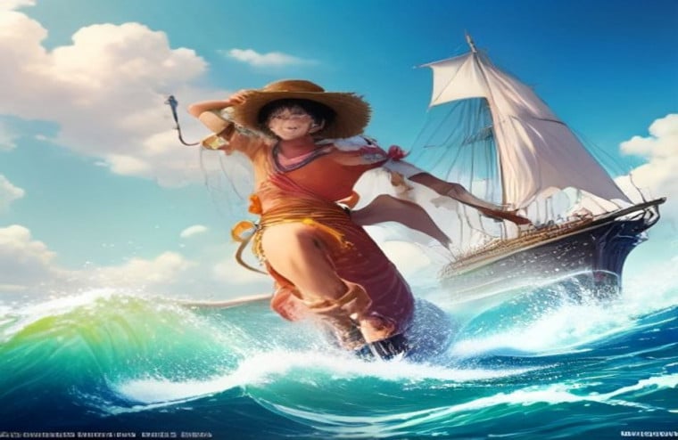 Luffy Smile AI Wallpaper
