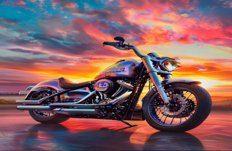 Harley Davidson AI Wallpaper