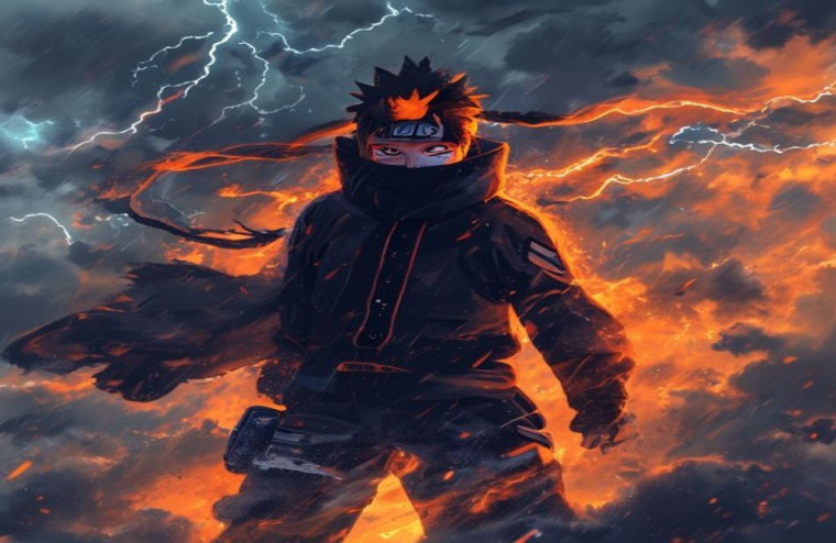 Naruto Pain AI Wallpaper