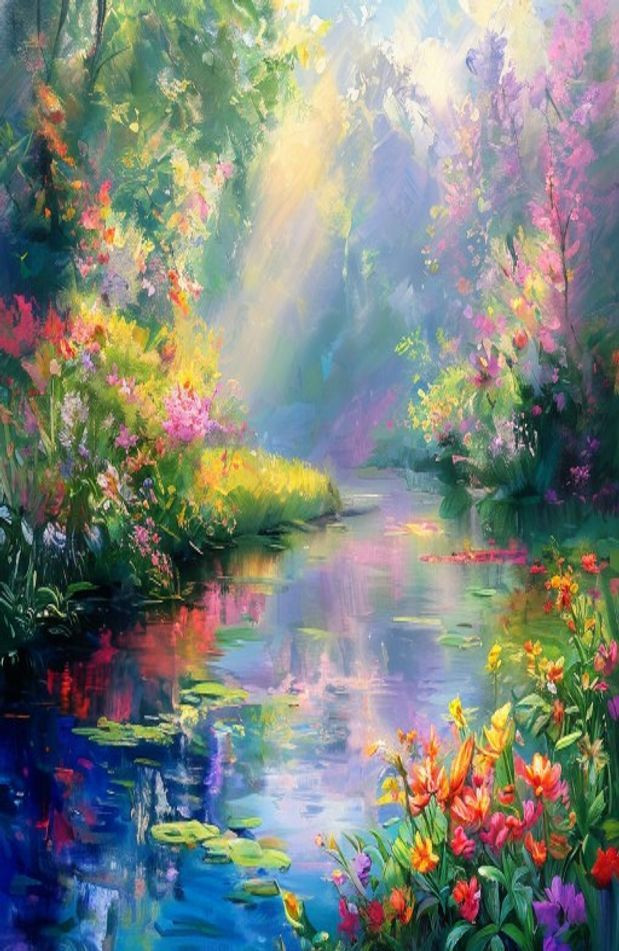 HD Monet AI Wallpaper