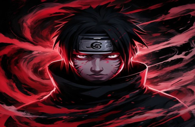 Itachi Uchiha AI Wallpaper Sharingan