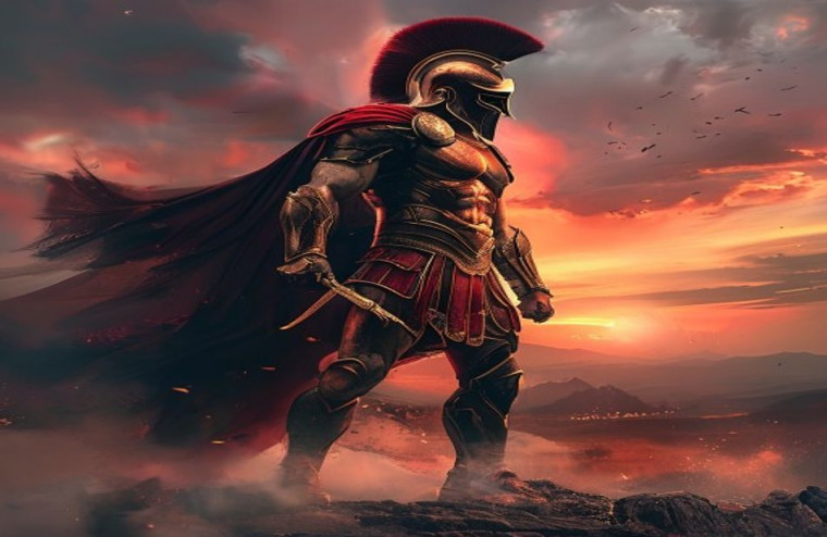 HD Spartan AI Wallpaper