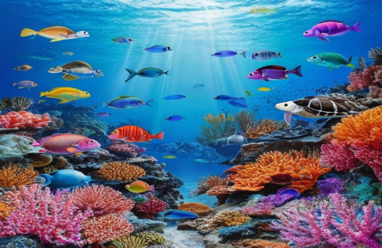 Ocean Life AI Wallpaper