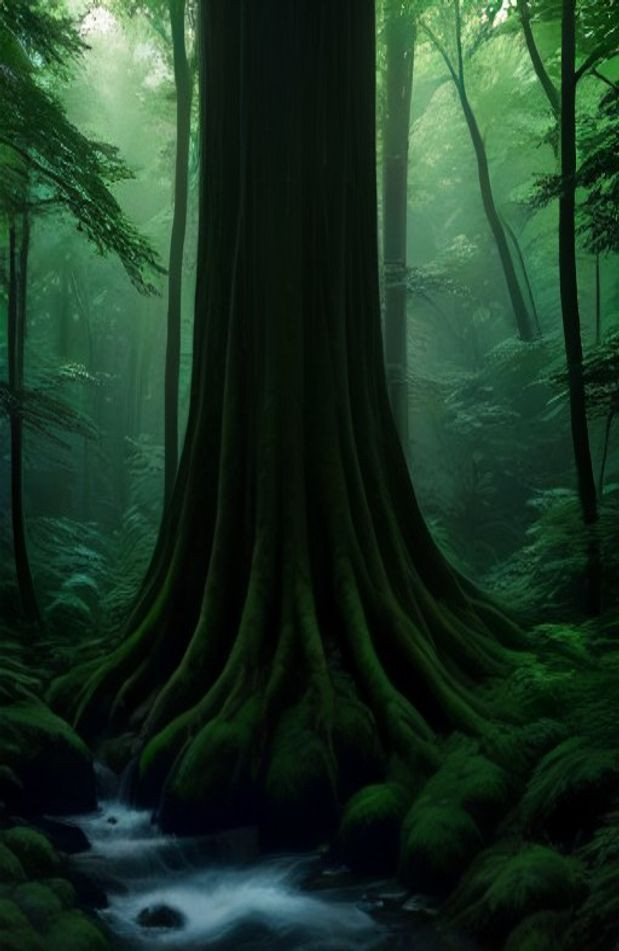Nature Forest AI Wallpaper